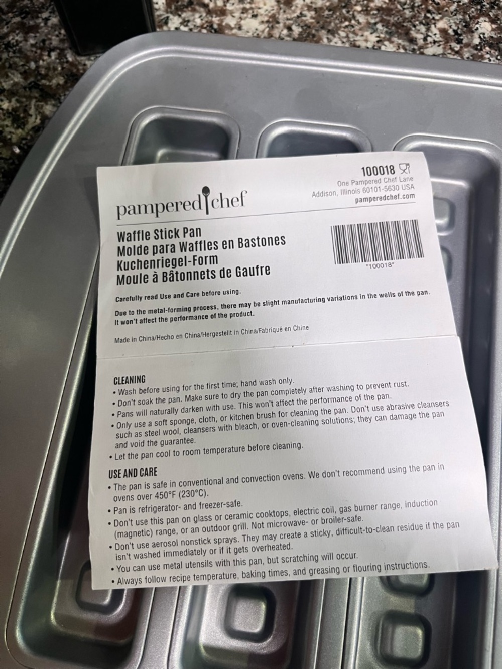 Pampered Chef waffle sticks pan - Picture 4 of 4